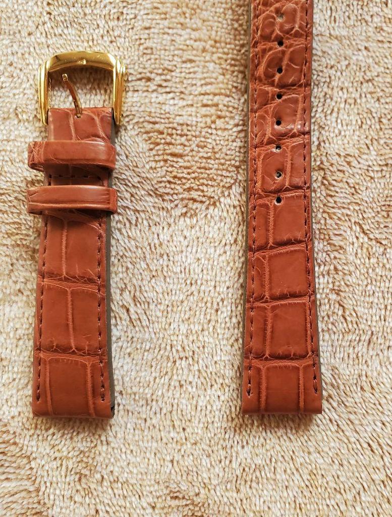[USED] SEIKO DEL5BB18 Genuine Leather Strap Crocodile Brown