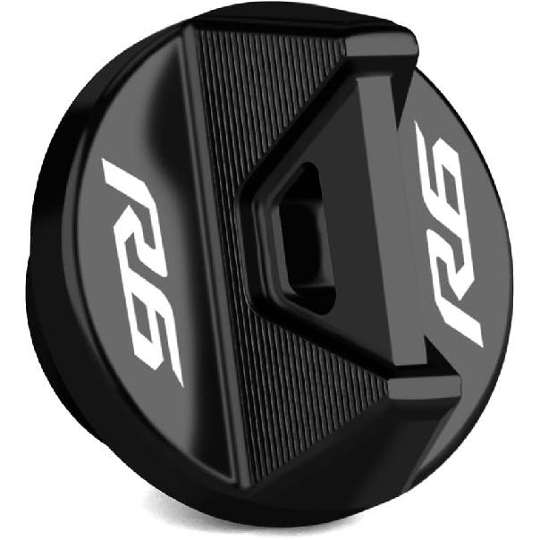 

Motorcycle Engine Oil Filler Plug Cover Screw Compatible With YAMAHA YZF R6 2005-2016 2017 2018 2019 2020 | YZFR6 YZF-R6 YZF600 Accessories (black) чёрный