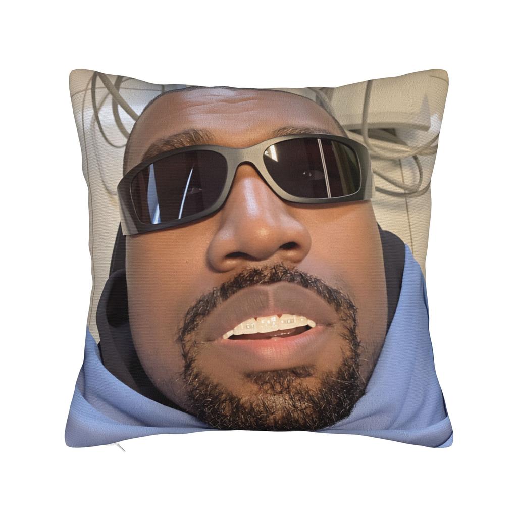 Kanye West Meme Pillow Cover  Square Cushion Cover Vintage Pillow Case For Sofa Home Decor