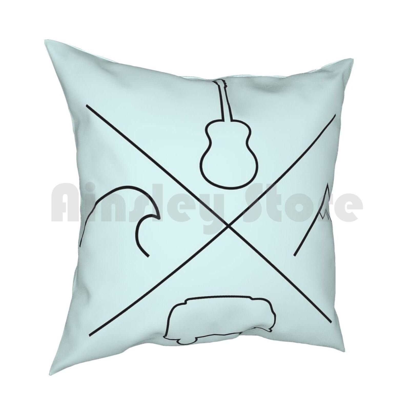 All The Good Things Pillow Case Printed Home Soft Throw Pillow All The Good Things Simple Things Simple Life Van Van 30cmx30cm