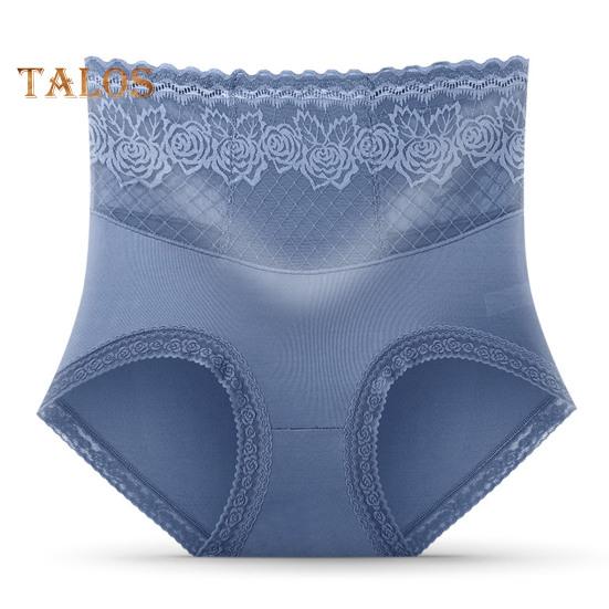 Dámské kalhotky Bezešvé Vysoký pas Kontrola bříška Strečové kalhotky Dobrá prodyšnost Krajka Jednobarevné Slim Fit Ležérní sportovní spodky