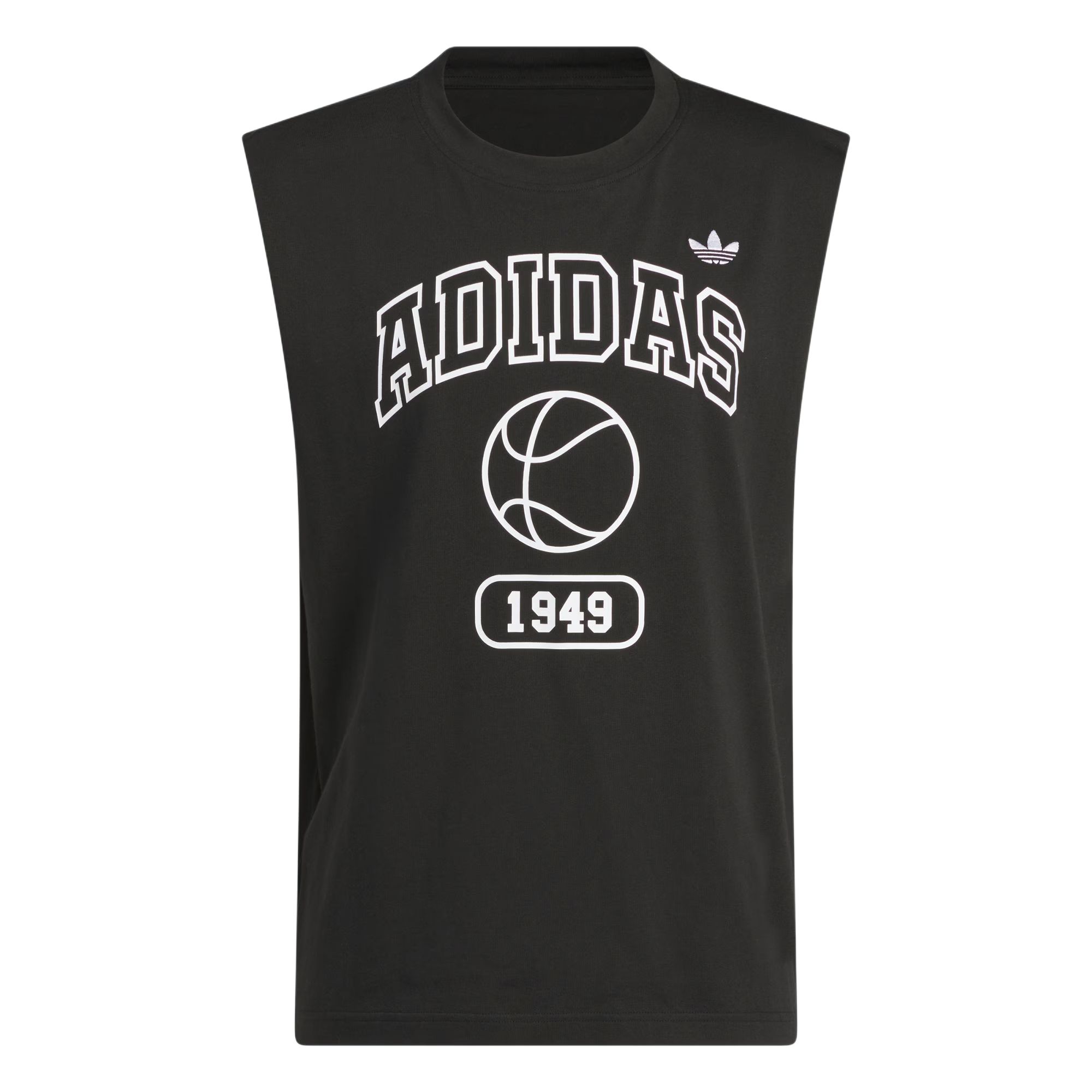 

Adidas Оригинальная баскетбольная майка Модная Простая Свободная с круглым вырезом Унисекс Топы Черный Белый JD5191 S