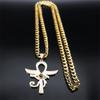Ancient Egypt Egyptian Ankh Eternal Life Cross Eye Horus Key Life Pendant Necklace Amulet Talisman Protect Health Jewelry Rhinestone Charming