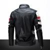 Frühlings- und Herbst Herren Lederjacke Neue Herrenjacke PU Jacke Motorradjacke Plus Samt Lederjacke für Herren