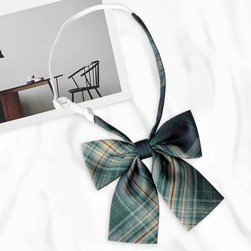 Japanese Academy Style Women's Uniform with Floral Bow Tie