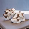 Girls Korean Style Sports Shoes Leather Waterproof Dad Shoes Children's Casual Running Shoes