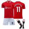 22/23 Manchester-United Home Football Jerseys Shorts Socks Set New  Shorts Socks Adult Sizes Outfits