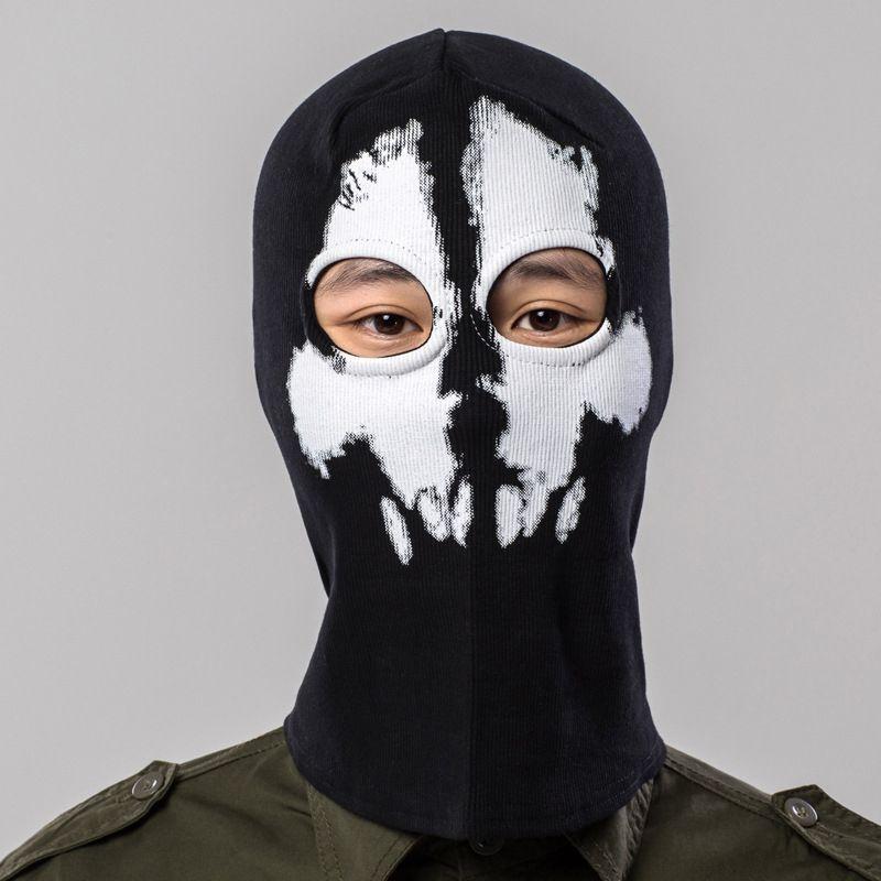 Vielseitige Baumwollmischung Skelett Totenkopf Maske Für Halloween Und Motorradabenteuer