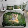 Cartoon-Bettwäscheset mit niedlichen Katzen, bedruckt, 3D-Bettbezug-Set, Twin Full Queen King Double Size, Kissenbezug, Bettwäsche aus weichem Polyester