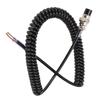 Radio Microphone Cable Replacement Female Hand Mic Cord with Prewired 4 Pin Connector for CB HAM Radio