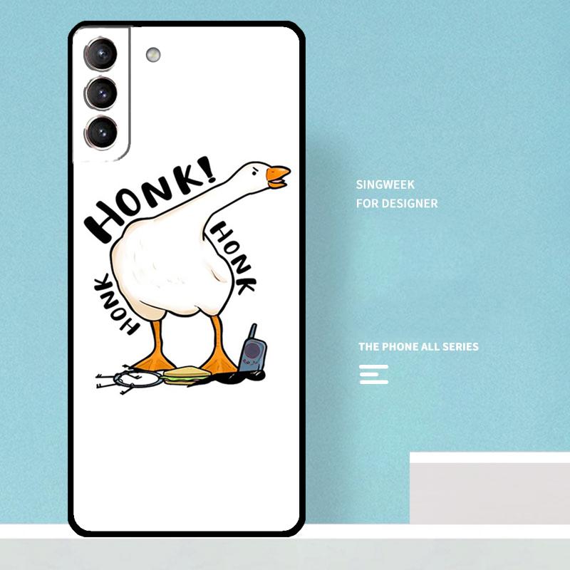 Funny Cartoon Duck Case For Samsung Galaxy S24 Ultra S20 S21 S22 S23 S25 Ultra S9 S10 Plus S25 FE Phone Cover