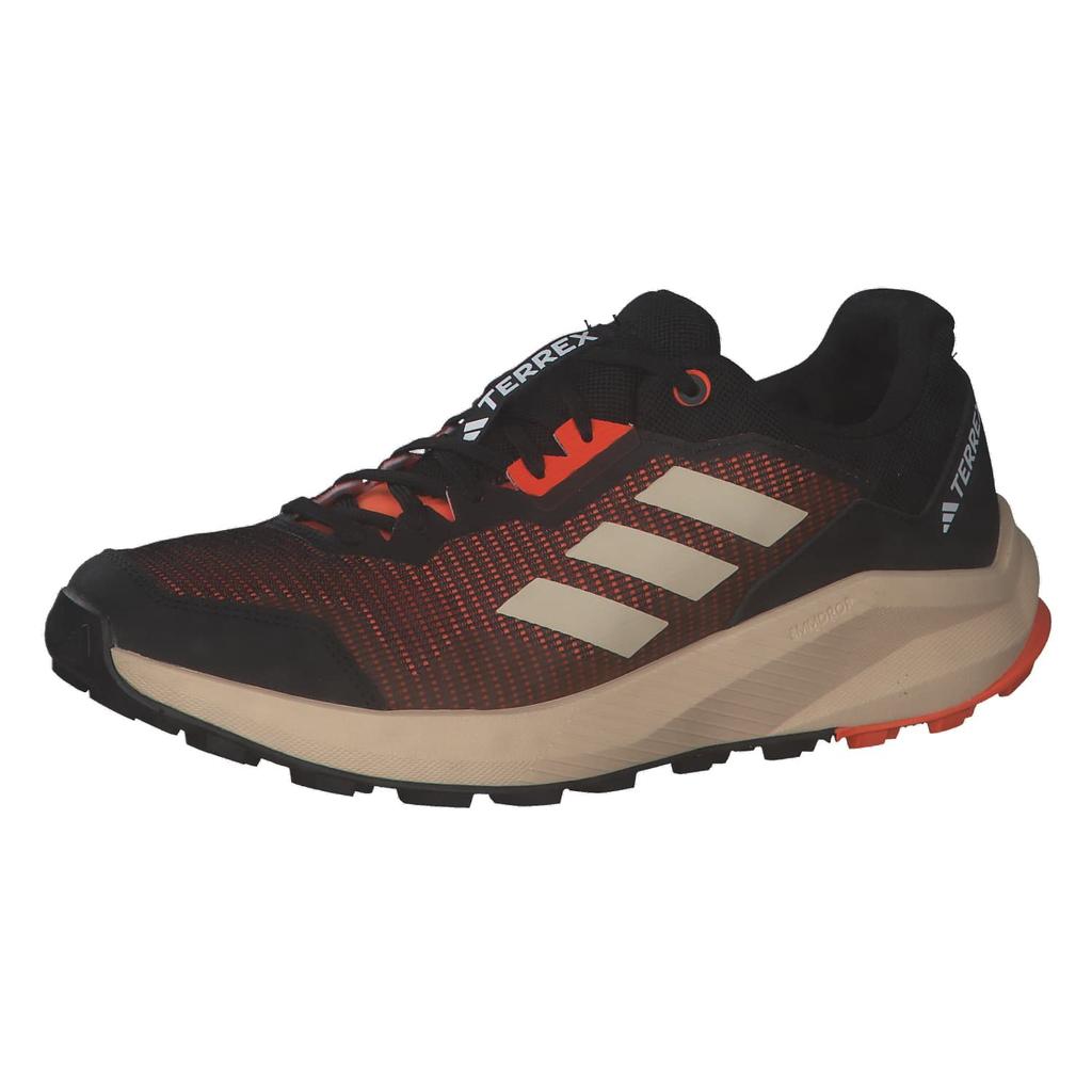 Adidas Terrex Trail Rider Running Impact Black Size cm Shoes, LWA67/LTE66, Men's, Orange/Sand Stratos/Core (HR1156), 25.0