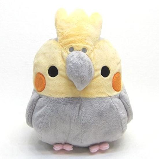 Hamee TST ADVANCE Munyum Cockatiel Plush Normal XL Size Toy, Gray,