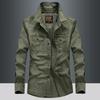Autumn New Long Sleeve Shirt Men's Shirt Cotton Business Casual Large Size Tooling Outdoor Thin Shirt