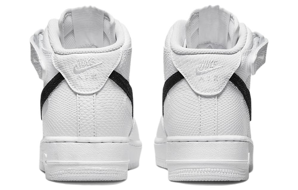 Nike Air Force 1 Mid '07 Snakeskin White Black Women's DZ5211-100