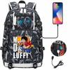 RiMan ONE PIECE Luffy Printed Teen Student School Bag Large Capacity Men's and Women's Leisure Travel Backpack