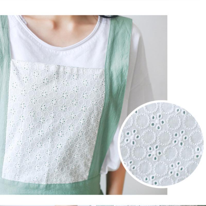 Cotton Linen Apron for Women Men BBQ Bib Chefer Kitchen Apron Barber Coffee Cooking Restaurant