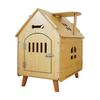 Wooden Pet House Breathable Dog Crate for Cat Puppy Small Medium Dogs