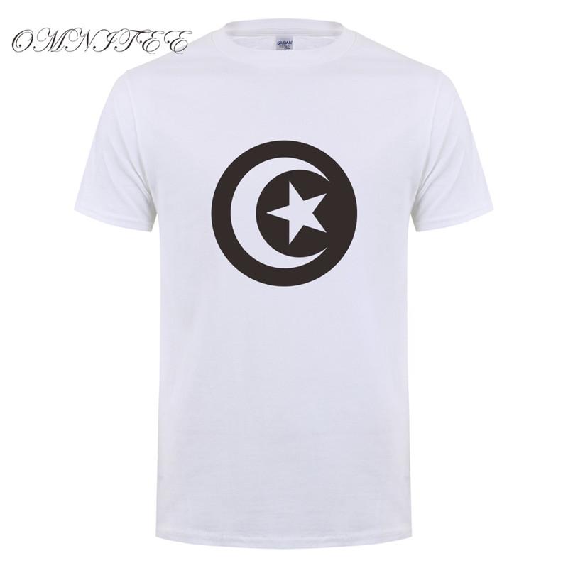 Omnitee New Fashion Tunisia Flag T Shirts Unisex Summer Style Short Sleeve Cotton Oneck Fashion Tunisian Tshirts Tops Oz011