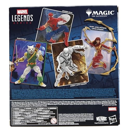 Hasbro Marvel Legends Series "Magic: The Gathering" Agent Anti-Venom, 15cm Spider-Man Action Figure Toy + Limited Edition Foil Collectible Trading Car