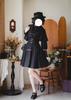 MODKOKU Gothic Lolita and Suspender Features a Gothic and Girly Perfect for Halloween and Long Available in Black Women's Cape-Style Set, Blouse,