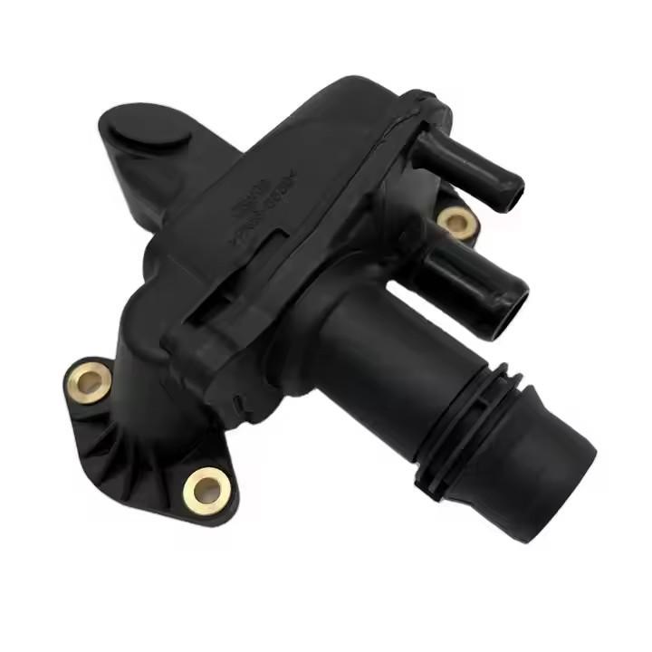 The LR073372 Water Pipe Connector Thermostat Outlet Housing Fits Jaguar Land Rover Range Rover Models.
