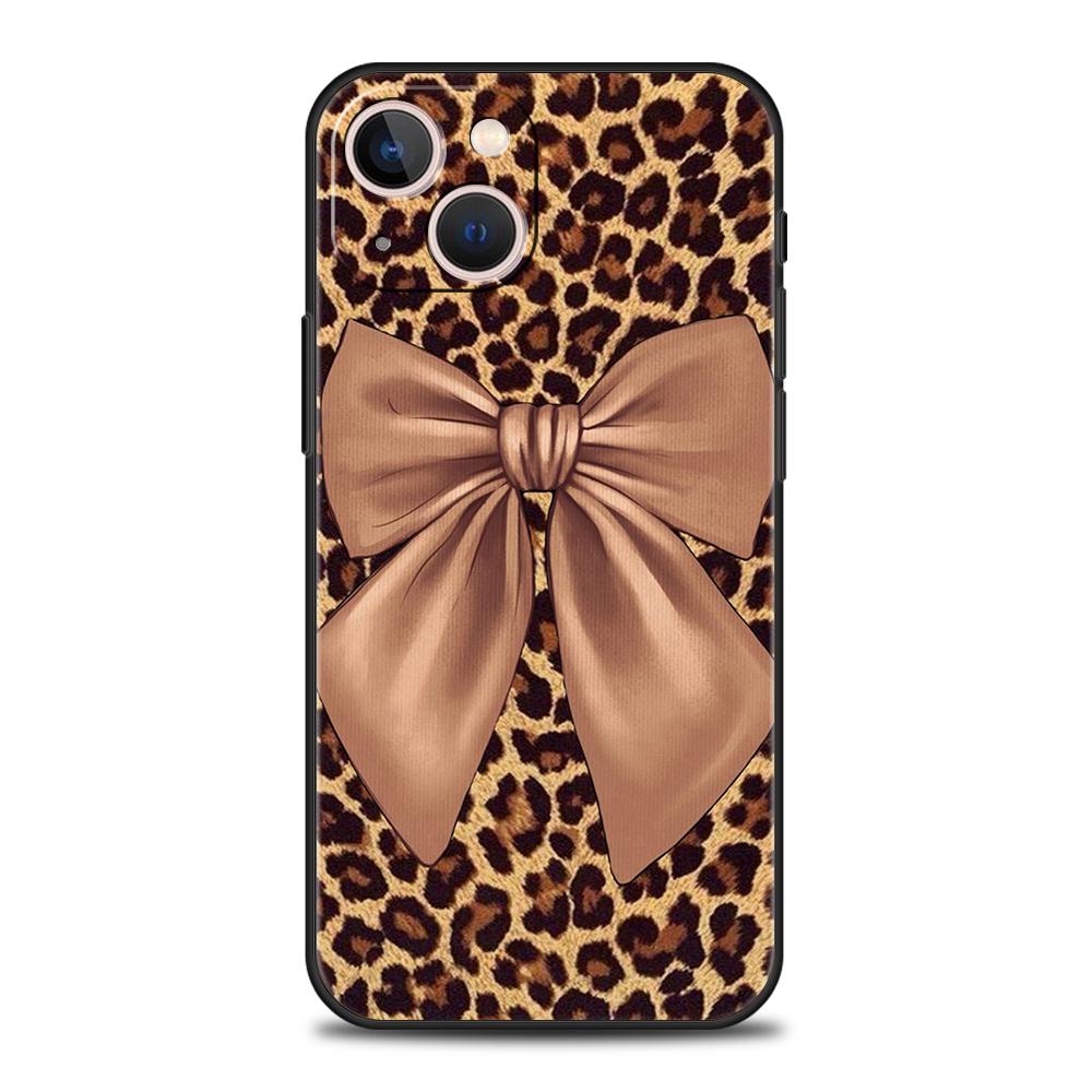Phone Case Cover for iPhone 17 16 15 14 13 12 Pro Max 11 Pro Max 17AIR Plus Shockproof Soft TPU Black Bowknot Faux Pearl Painted
