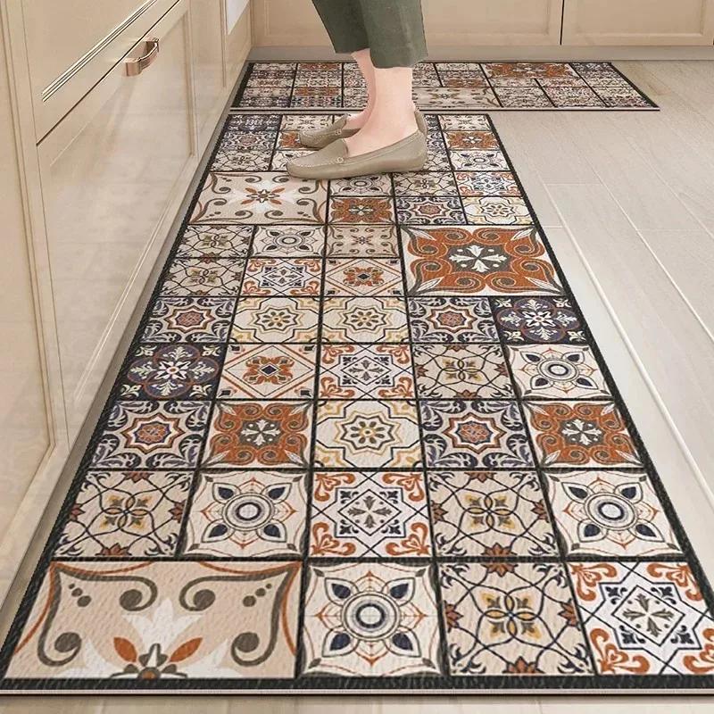 Carpet for Kitchen Floor Mat Absorbent Non-slip Foot Mats Diatom Mud Absorb Oil Long Carpets Minimalist Home Decoration Rug