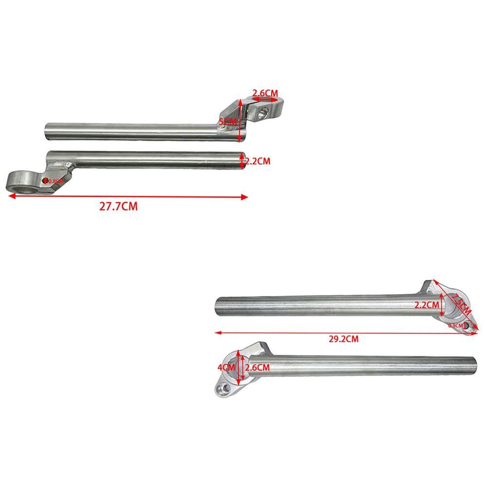 DIY Umbau Motorradlenker Silber für NAKED Lenker Langlebige Modifizierte Lenker Outdoor