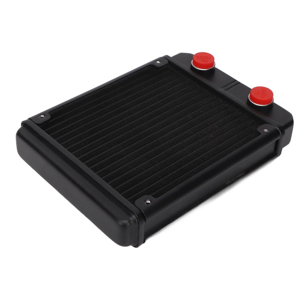 Wasserkühlungsradiator mit G1 4 Gewinde 18 Rohre Universeller Metall-Wärmetauscher Radiator Flüssigwasser-Radiator für
