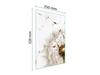 GLAS-SCHNEIDEBRETT 35x52 BLUME