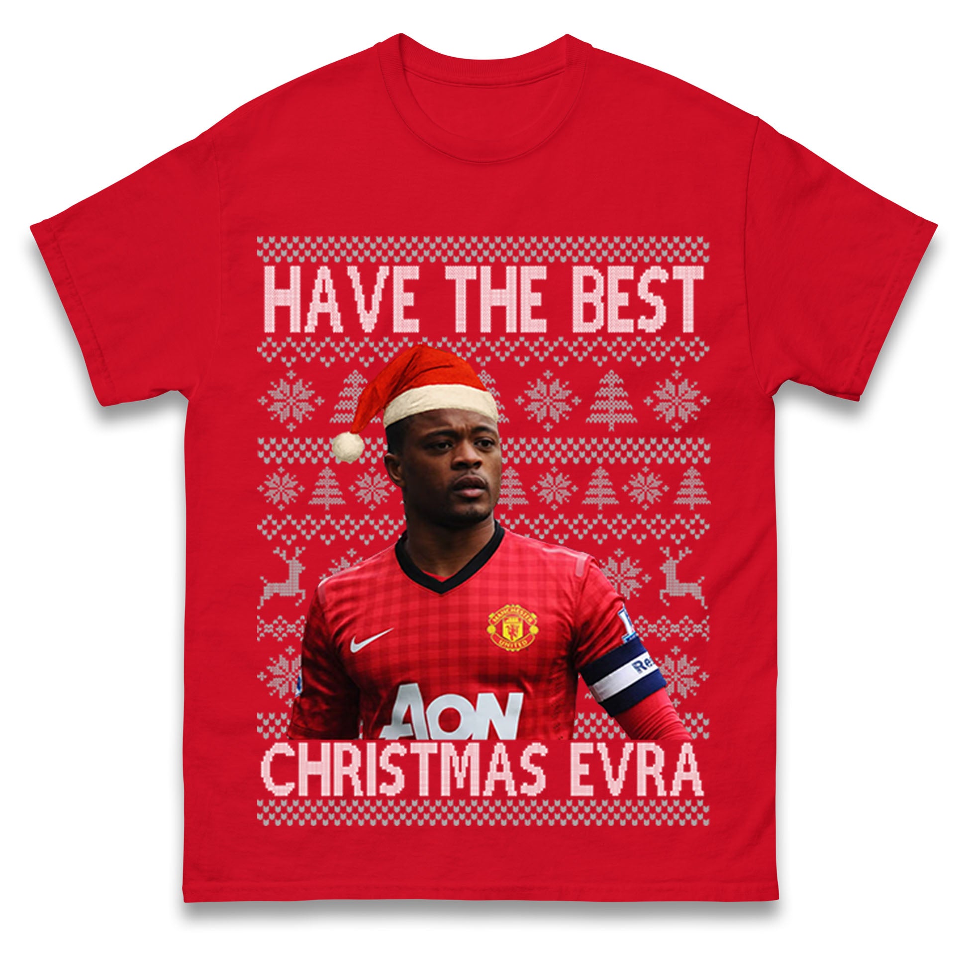 

Have The Best Christmas Evra Man Utd Xmas T Shirt Tshirt Mens Womens Unisex Tops Tees M