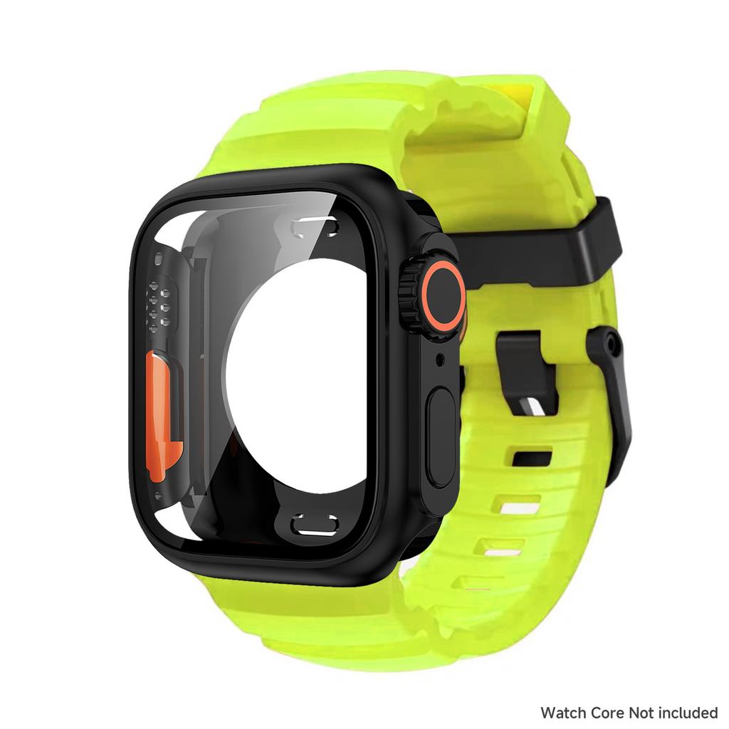 Case+Silicone Strap For Apple Watch S11 S10 46mm Change to Ultra PC Cover For iWatch Series 9 8 7 45mm Series 6 5 4 SE3 44mm