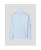 Binpolmen Textured Quarter-Zip Long Sleeve T-Shirt Sky Blue
