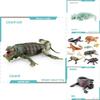 Realistic Reptile Lizard Chameleon Model With Assembleable Chameleon And Gecko Figures For Collectors And Kids