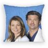 Greys Anatomy Pillow Case Sofa Living Room for Bedroom Car Headboard Backrest Cushion Square Cushion Nap Time