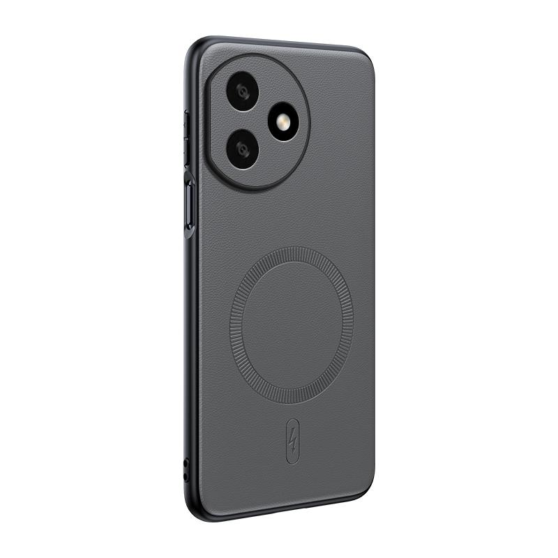 

For Honor X50i Plus Case Magnetic Leather Shield Cover For Honor X50i Plus High Quality Anti-Fingerprint Non-Slip PC+TPU Honor X50i+ серый