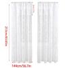 Beautiful Floral Lace Curtains With Portable Polyester For Home Decoration