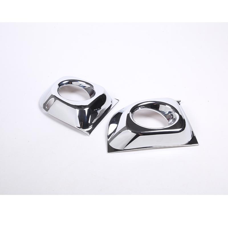 

2 шт. для Fiat 500 2011-2015 автомобиля передняя противотуманная фара крышка лампы рамка отделка наклейка авто экстерьер серебряный