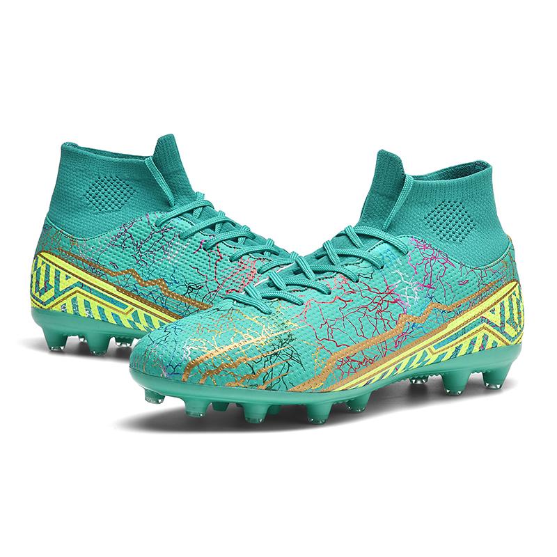 

35-47 Нове високоякісне амортизаційне протиковзке та зносостійке взуття для спорту на відкритому повітрі з високими шипами 47 ціан