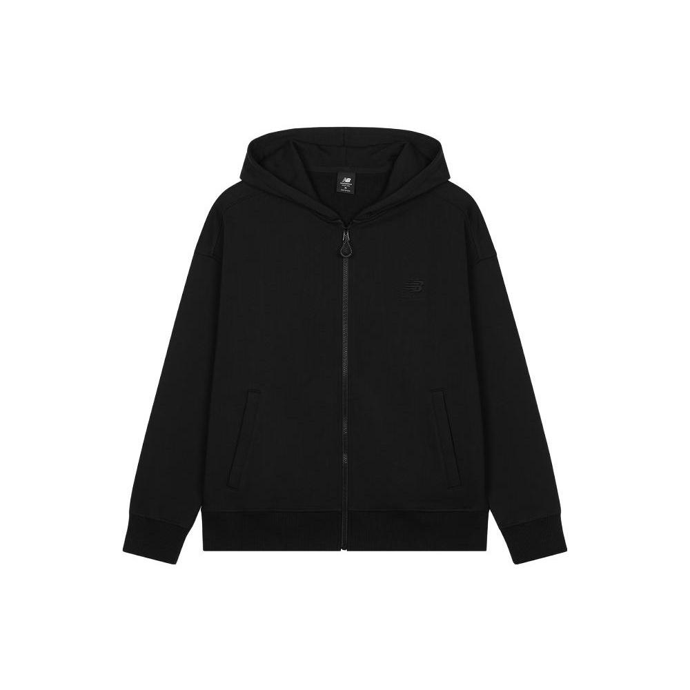 New Balance Full-Zip Hooded Jacket Asia Sizing Black Men s AMJ33380-BK
