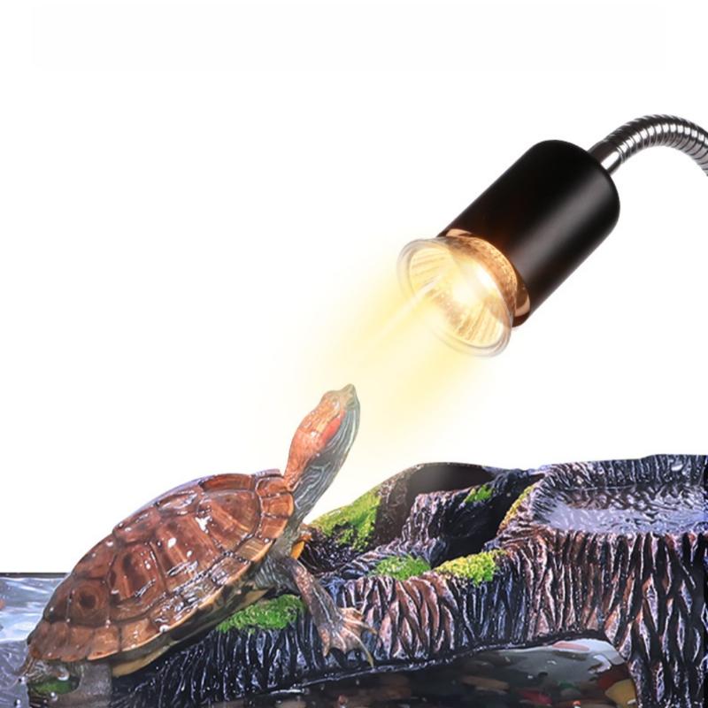 1 set di lampade UVA/UVB da 50/75 W, faretto riscaldante a luce solare simulata per rettili, tartarughe e lucertole, lampada riscaldante dimmerabile.
