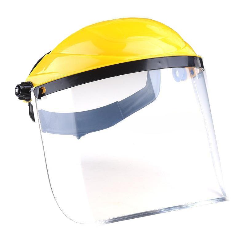 Electric Welding and Cooking Protective Face Shield, Acid-Alkali Resistant, Anti-Smoke, Head-Mounted.