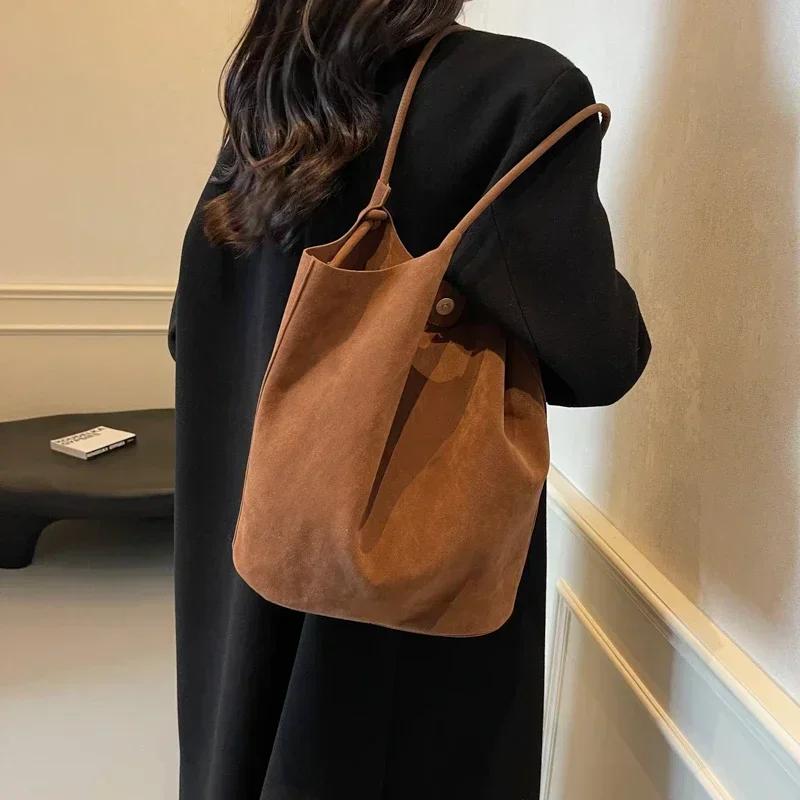 Solid Pu Versatile Tote Bag Sewing Thread High Capacity Women's Handbag Popular and Bestselling Commuting Casual Shoulder Bag