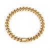 Fadeproof Titanium Steel Frosted Cuban Chain Bracelet with Versatile Clasp