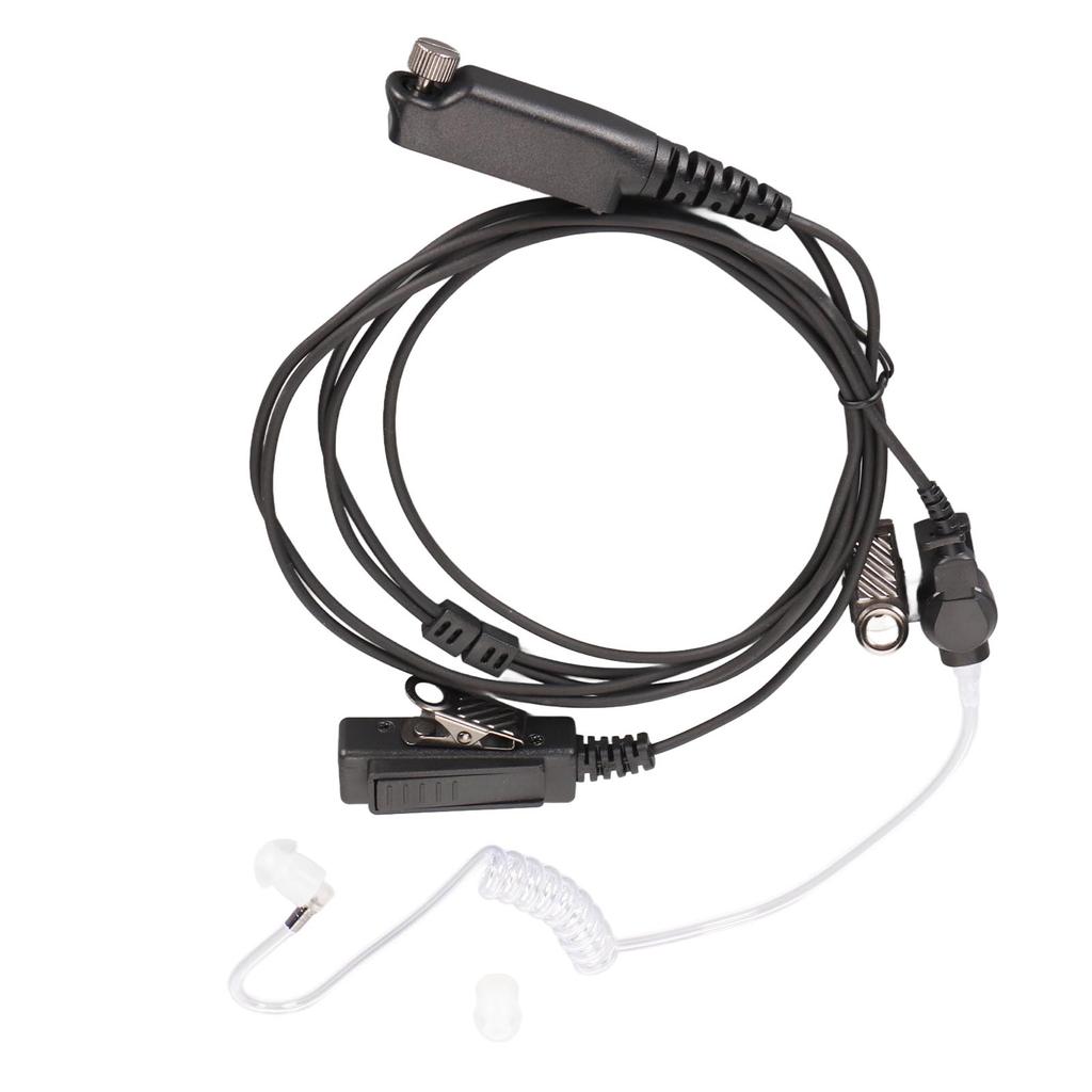 Acoustic Tube Headset Portable Clear Acoustic Tube Headphone 2 Way Radio Earpiece for Sepura STP8000 STP9000