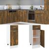 VidaXL Chest of Drawers "Lyon" Smoked Oak 30 X 46 X 81.5 Cm Engineered Wood 815567