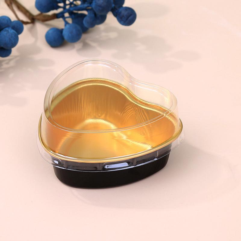 10Pcs Aluminum Foil Cupcake Cups Non-Stick Foil Baking Cups 100Ml Pudding Dessert Cups Party Wedding Party Supplies