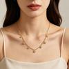 Women's Non-fading Titanium Steel Star Necklace with Rhinestones - INS Style Fashion Clavicle Chain, Light Luxury Design