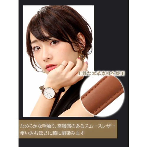 Calme Genuine Leather Watch Band, Smooth Leather Replacement Strap, 12mm To 24mm, Includes Replacement Instructions (12mm, Black)